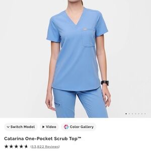 Figs Ceil Blue Scrub set